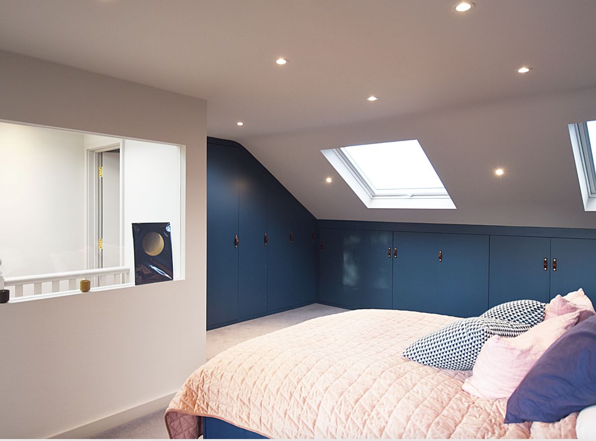 Beautiful view of Textured Bedroom Renovation For A Sleek Loft