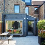 Garden view of a home extension