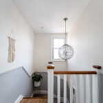 Modern loft conversion with natural light, stylish decor, and wooden accents for a cozy living space.