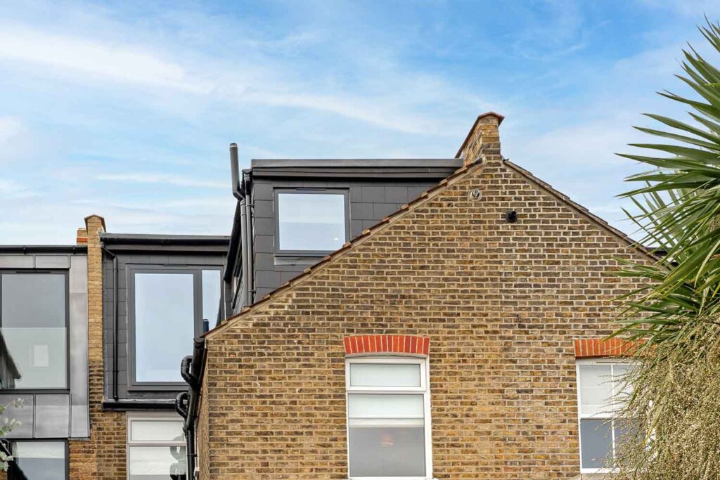 Rear exterior view of L Shaped loft conversion